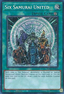 Six Samurai United (V.3 - Secret Rare) - Quarter Century Bonanza (Secret Rare) [054]