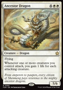 Ancestor Dragon - Magic: The Gathering Foundations: Beginner Box (Rare) [BFDN-489]