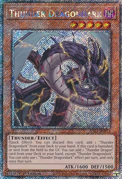 Thunder Dragondark (V.4 - Platinum Secret Rare) - Quarter Century Bonanza (Platinum Secret Rare) [018]