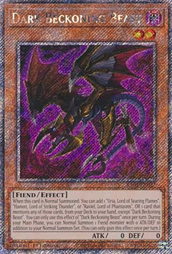 Dark Beckoning Beast (V.4 - Platinum Secret Rare) - Quarter Century Bonanza (Platinum Secret Rare) [027]