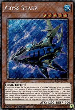 Abyss Shark (V.4 - Platinum Secret Rare) - Quarter Century Bonanza (Platinum Secret Rare) [030]
