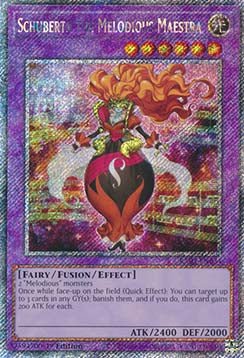 Schuberta the Melodious Maestra (V.4 - Platinum Secret Rare) - Quarter Century Bonanza (Platinum Secret Rare) [034]