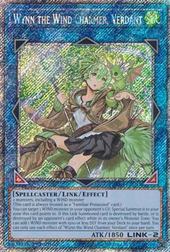 Wynn the Wind Charmer, Verdant (V.4 - Platinum Secret Rare) - Quarter Century Bonanza (Platinum Secret Rare) [045]