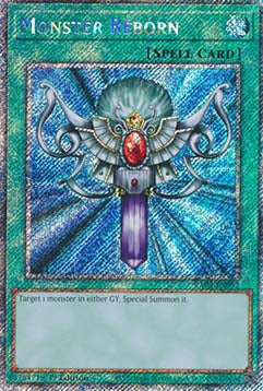 Monster Reborn (V.4 - Platinum Secret Rare) - Quarter Century Bonanza (Platinum Secret Rare) [052]