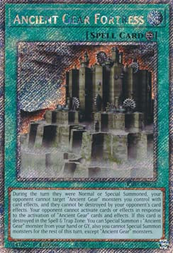 Ancient Gear Fortress (V.4 - Platinum Secret Rare) - Quarter Century Bonanza (Platinum Secret Rare) [062]