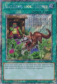 That Grass Looks Greener (V.4 - Platinum Secret Rare) - Quarter Century Bonanza (Platinum Secret Rare) [063]
