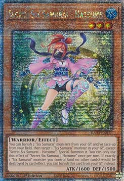 Secret Six Samurai - Hatsume (V.5 - Quarter Century Secret Rare) - Quarter Century Bonanza (Quarter Century Secret Rare) [016]