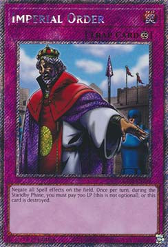 Imperial Order (V.1 - Platinum Secret Rare) - Quarter Century Bonanza (Platinum Secret Rare) [106]
