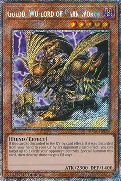 Goldd, Wu-Lord of Dark World (V.1 - Platinum Secret Rare) - Quarter Century Bonanza (Platinum Secret Rare) [159]
