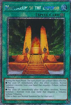Mausoleum of the Emperor (V.1 - Platinum Secret Rare) - Quarter Century Bonanza (Platinum Secret Rare) [167]
