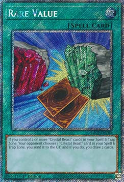 Rare Value (V.1 - Platinum Secret Rare) - Quarter Century Bonanza (Platinum Secret Rare) [182]