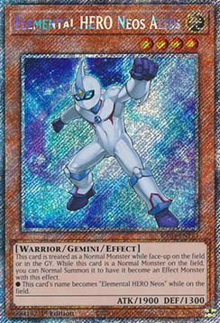 Elemental HERO Neos Alius (V.1 - Platinum Secret Rare) - Quarter Century Bonanza (Platinum Secret Rare) [184]