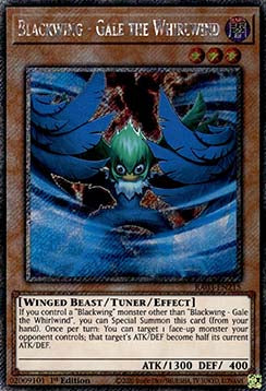 Blackwing - Gale the Whirlwind (V.1 - Platinum Secret Rare) - Quarter Century Bonanza (Platinum Secret Rare) [215]