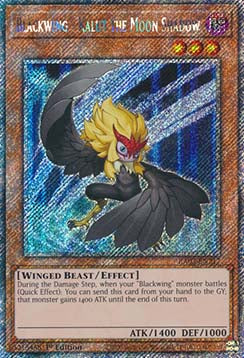Blackwing - Kalut the Moon Shadow (V.1 - Platinum Secret Rare) - Quarter Century Bonanza (Platinum Secret Rare) [217]