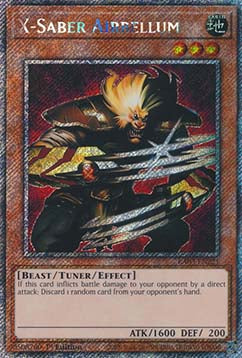X-Saber Airbellum (V.1 - Platinum Secret Rare) - Quarter Century Bonanza (Platinum Secret Rare) [221]