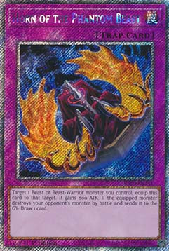 Horn of the Phantom Beast (V.1 - Platinum Secret Rare) - Quarter Century Bonanza (Platinum Secret Rare) [241]