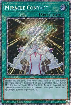 Miracle Contact (V.1 - Platinum Secret Rare) - Quarter Century Bonanza (Platinum Secret Rare) [253]