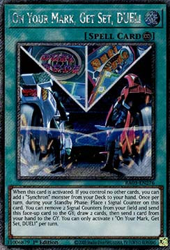 On Your Mark, Get Set, DUEL! (V.1 - Platinum Secret Rare) - Quarter Century Bonanza (Platinum Secret Rare) [276]