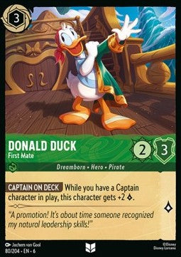 Donald Duck - First Mate - Azurite Sea (Uncommon) [80]