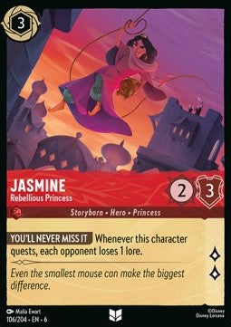 Jasmine - Rebellious Princess - Azurite Sea (Uncommon) [106]