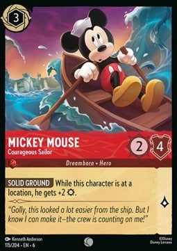 Mickey Mouse - Courageous Sailor - Azurite Sea (Common) [115]