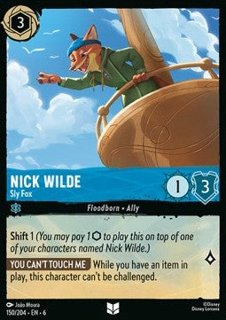 Nick Wilde - Sly Fox - Azurite Sea (Uncommon) [150]