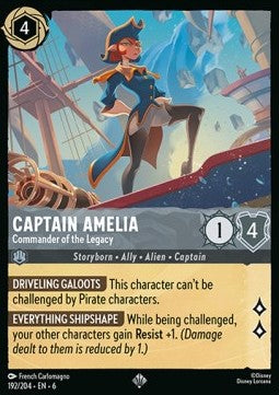 Captain Amelia - Commander of the Legacy (V.1) - Azurite Sea (Super Rare) [192]
