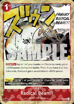 Radical Beam!! (OP01-029) (V.2) - The Best (Uncommon) [OP01-029]