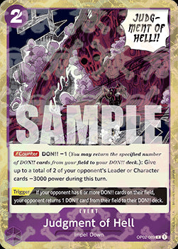 Judgment of Hell (OP02-089) (V.2) - The Best (Rare) [OP02-018]