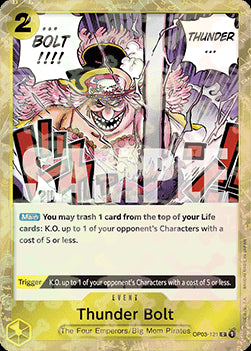 Thunder Bolt (OP03-121) (V.2) - The Best (Common) [OP03-121]