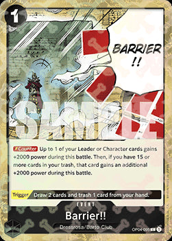 Barrier!! (OP04-095) (V.2) - The Best (Common) [OP04-095]