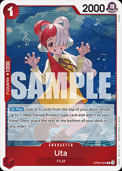 Uta (OP09-002) (V.1) - Emperors in the New World (Rare) [OP09-002]