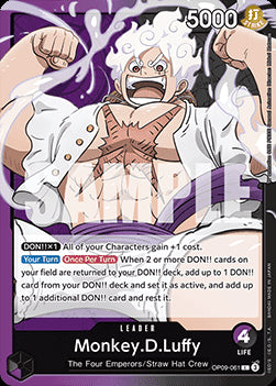 Monkey.D.Luffy (OP09-061) (V.1) - Emperors in the New World (Leader) [OP09-061]