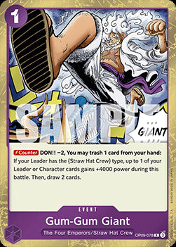 Gum-Gum Giant (OP09-078) - Emperors in the New World (Rare) [OP09-078]