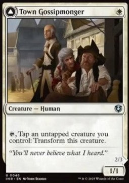 Town Gossipmonger / Incited Rabble - Innistrad Remastered (Uncommon) [INR-46]