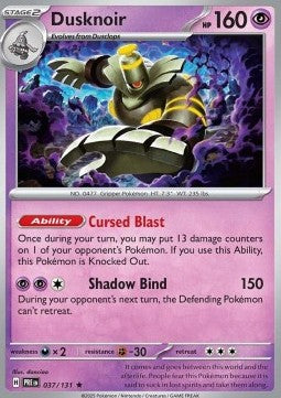Dusknoir - Prismatic Evolutions (Rare) [PRE-037]