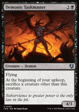 Demonic Taskmaster - Innistrad Remastered (Uncommon) [INR-104]
