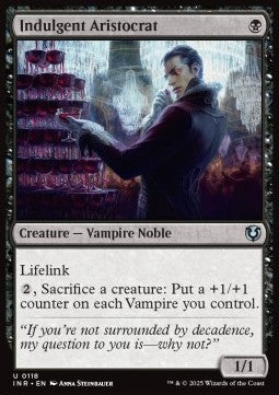 Indulgent Aristocrat - Innistrad Remastered (Uncommon) [INR-118]