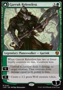 Garruk Relentless / Garruk, the Veil-Cursed - Innistrad Remastered (Mythic) [INR-197]