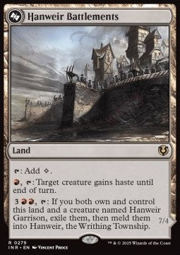 Hanweir Battlements / Hanweir, the Writhing Township - Innistrad Remastered (Rare) [INR-279]