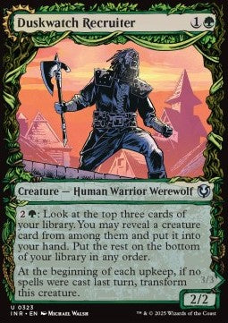 Duskwatch Recruiter / Krallenhorde Howler (V.1) - Innistrad Remastered: Extras (Uncommon) [XINR-323]