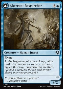 Aberrant Researcher / Perfected Form - Innistrad Remastered (Uncommon) [INR-52]