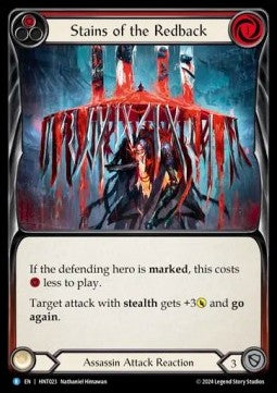 Stains of the Redback (Red) (Regular) - The Hunted (Rare) [HNT-023]