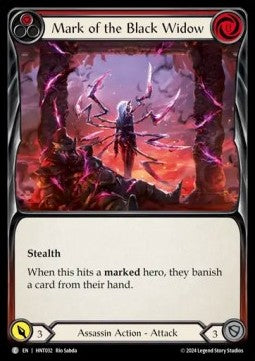 Mark of the Black Widow (Red) (Rainbow Foil) - The Hunted (Common) [HNT-032]