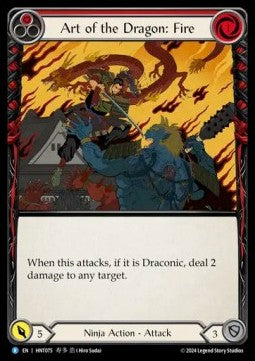 Art of the Dragon: Fire (Rainbow Foil) - The Hunted (Rare) [HNT-075]