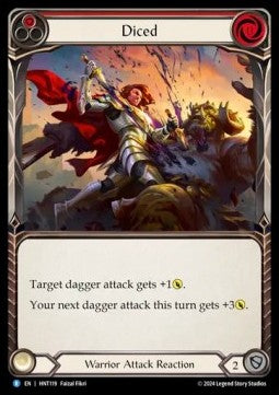 Diced (Red) (Rainbow Foil) - The Hunted (Rare) [HNT-119]