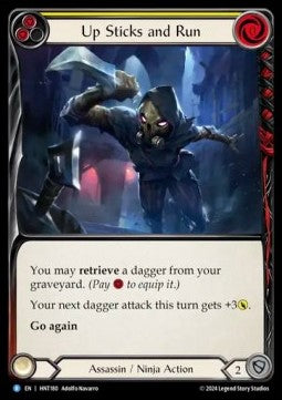 Up Sticks and Run (Yellow) (Regular) - The Hunted (Rare) [HNT-180]