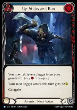 Up Sticks and Run (Blue) (Rainbow Foil) - The Hunted (Rare) [HNT-181]