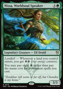Nissa, Worldsoul Speaker - Commander: Aetherdrift (Rare) [DRC-13]