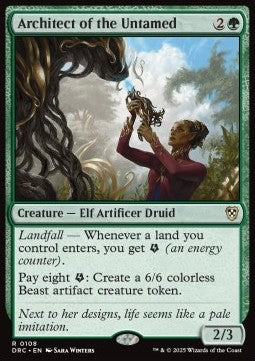 Architect of the Untamed - Commander: Aetherdrift (Rare) [DRC-108]